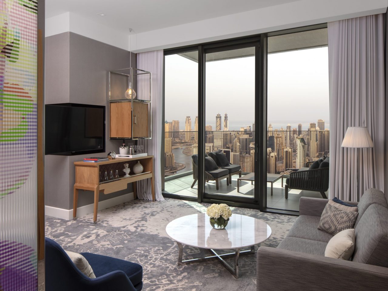 InStyle Touristik - Dubai - SLS Hotel -Sky Premium King with Balcony Living Room