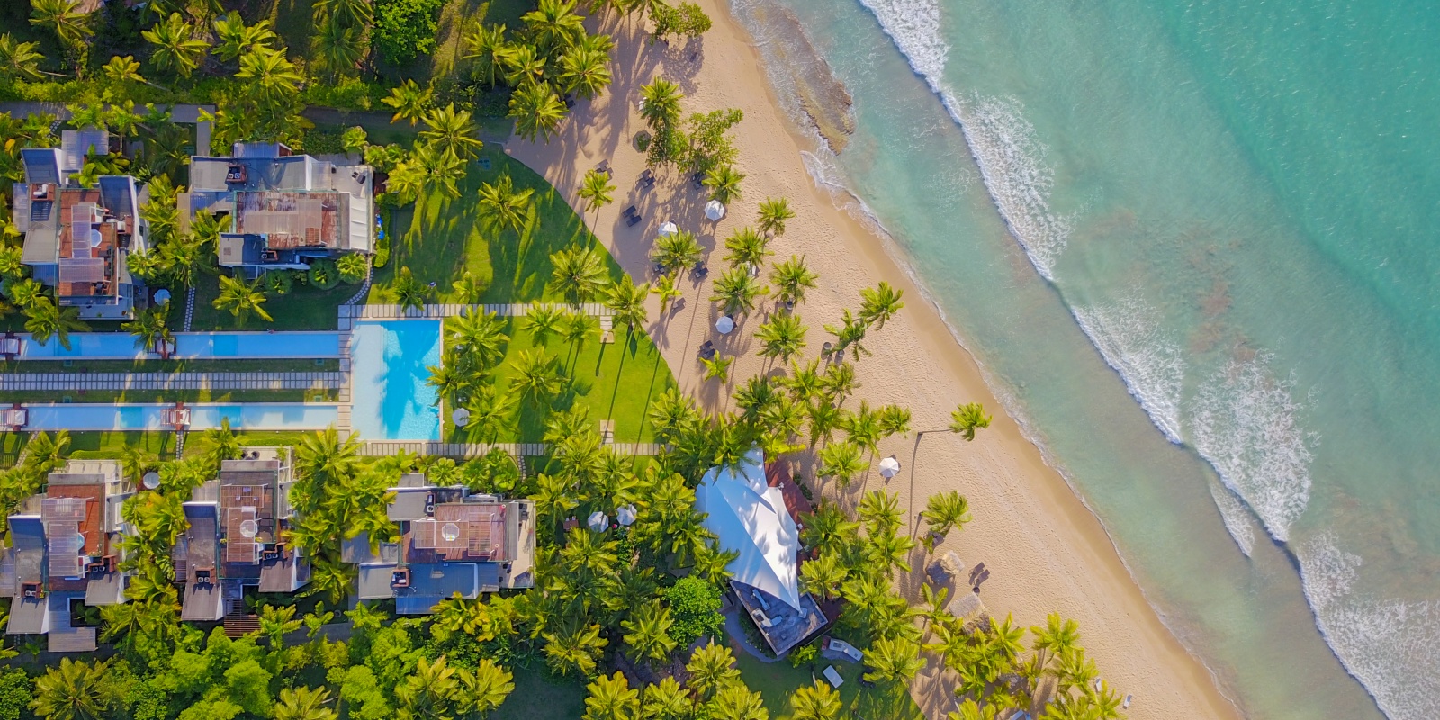 Instyle Touristik – DomRep – ©Latinconnect – Einsteigerreise Sublime Samana – Aerial view, hotel, beach, ocean