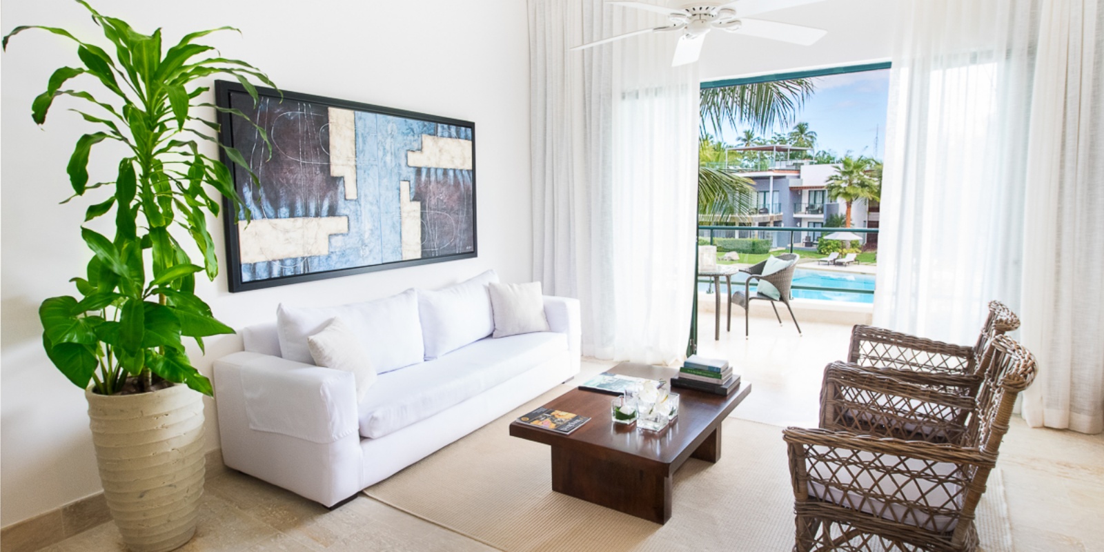 Instyle Touristik – DomRep – ©Latinconnect – Einsteigerreise Sublime Samana – Two Bed Casita, room, living room, areas chairs, sofa