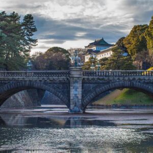 A view of Seimon Ishibashi stone bridge
