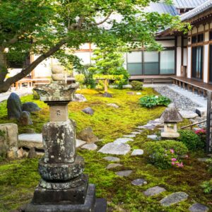 Moss garden  of Chion-ji temple in Kyoto, Japan