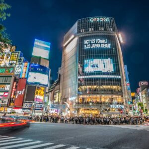 Beautiful Shibuya at night