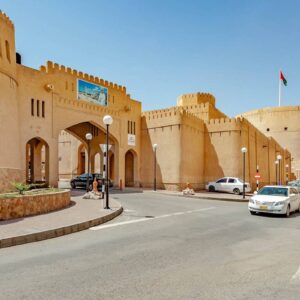 Die beeindruckende Festung von Nizwa im nördlichen Oman zählt zu den meistbesuchten Sehenswürdigkeiten des Oman
